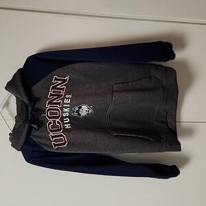 Uconn huskies champions hooded sweater new logo navy grey size xs